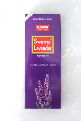 Moksh Agarbatti, SWARNA LAVENDER, Natural Incense Sticks, 75g